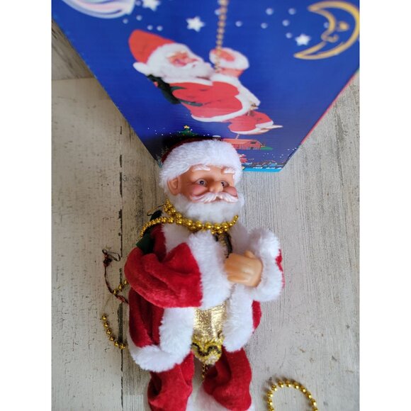Vintage climbing animated Santa Claus Xmas home decor Bell - Picture 2 of 8